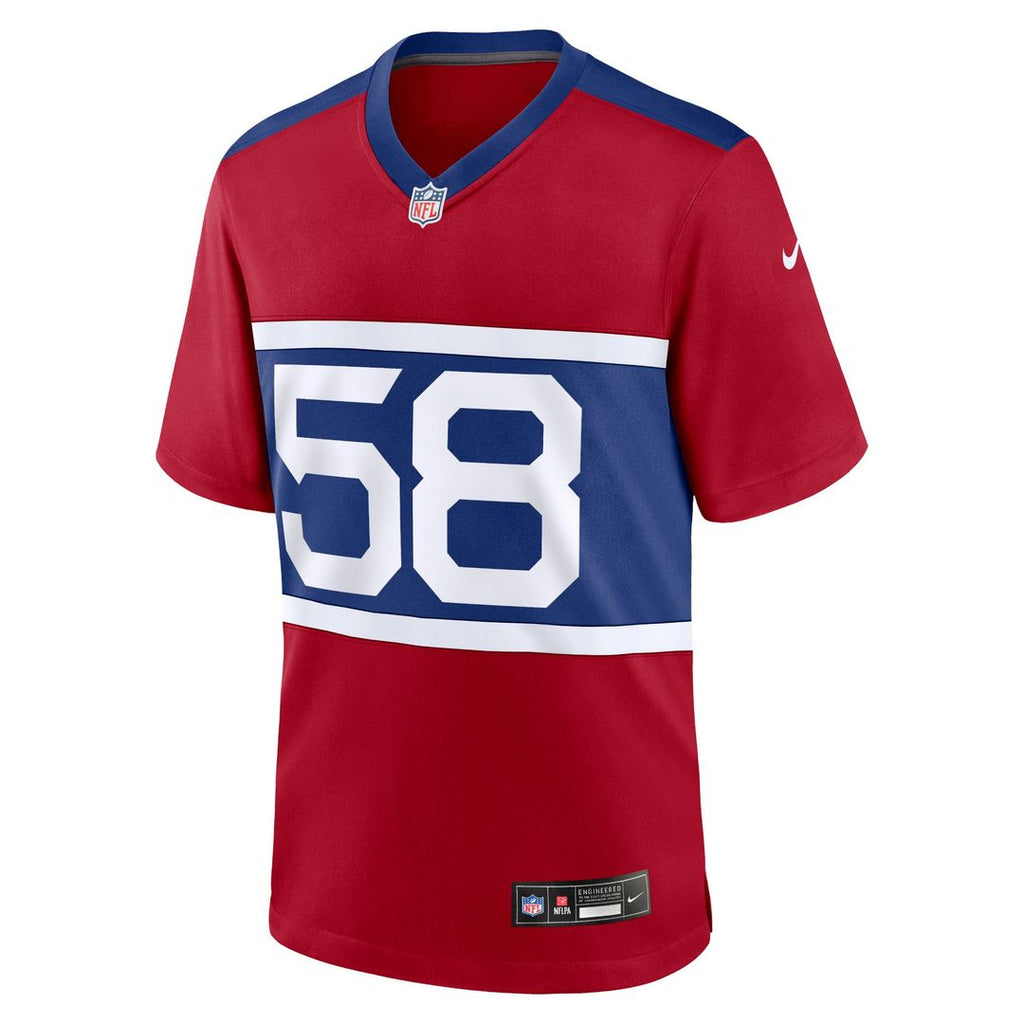Men's New York Giants Bobby Okereke Nike Century Red Alternate Player Game Jersey