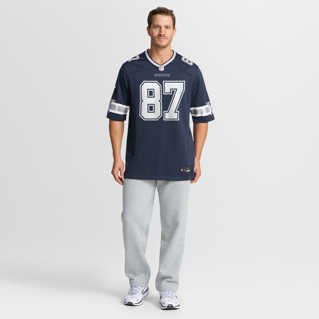 Men's Dallas Cowboys Jake Ferguson Nike Navy Team Game Jersey