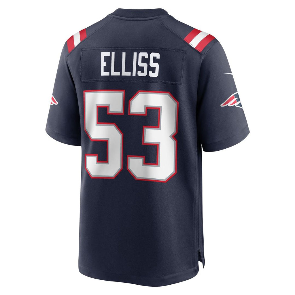 Men's New England Patriots Christian Elliss Nike  Navy  Game Jersey