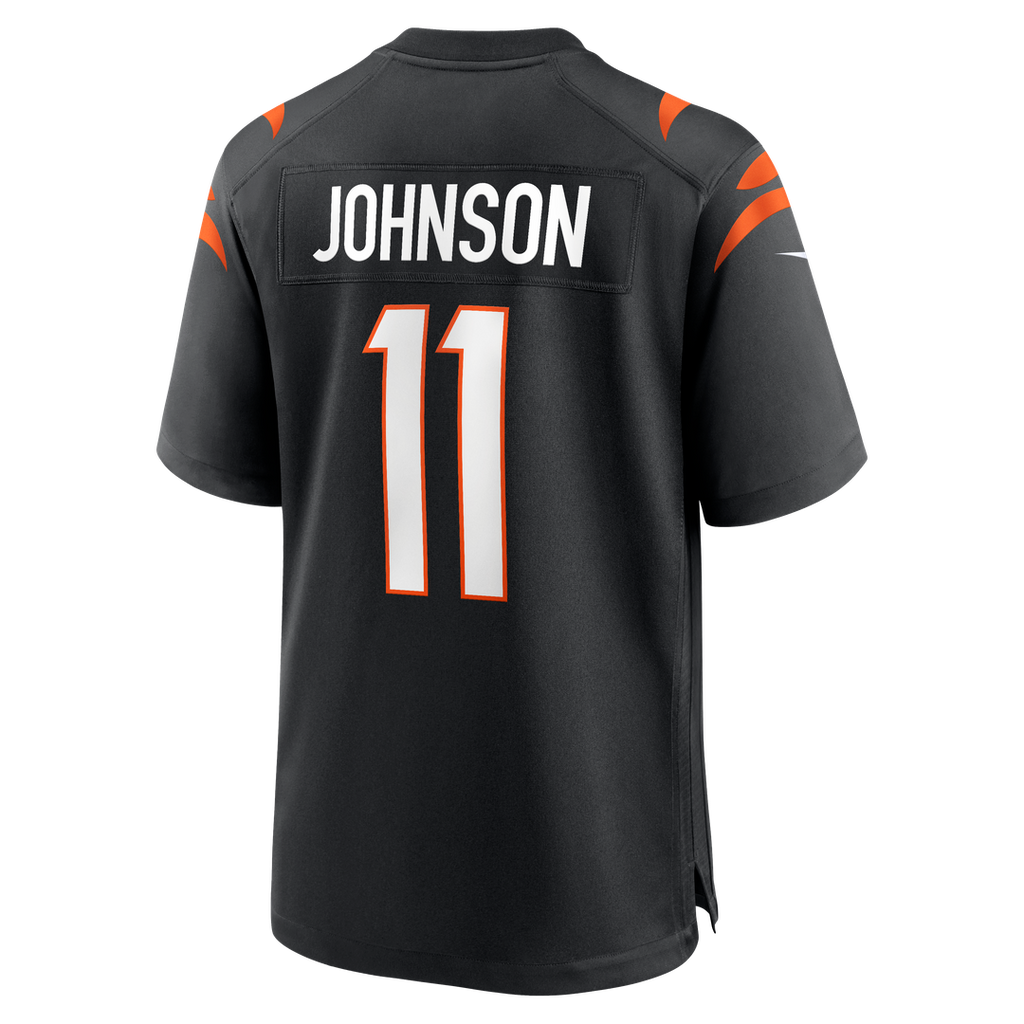 Men's Cincinnati Bengals Josh Johnson Nike  Black Team Game Jersey