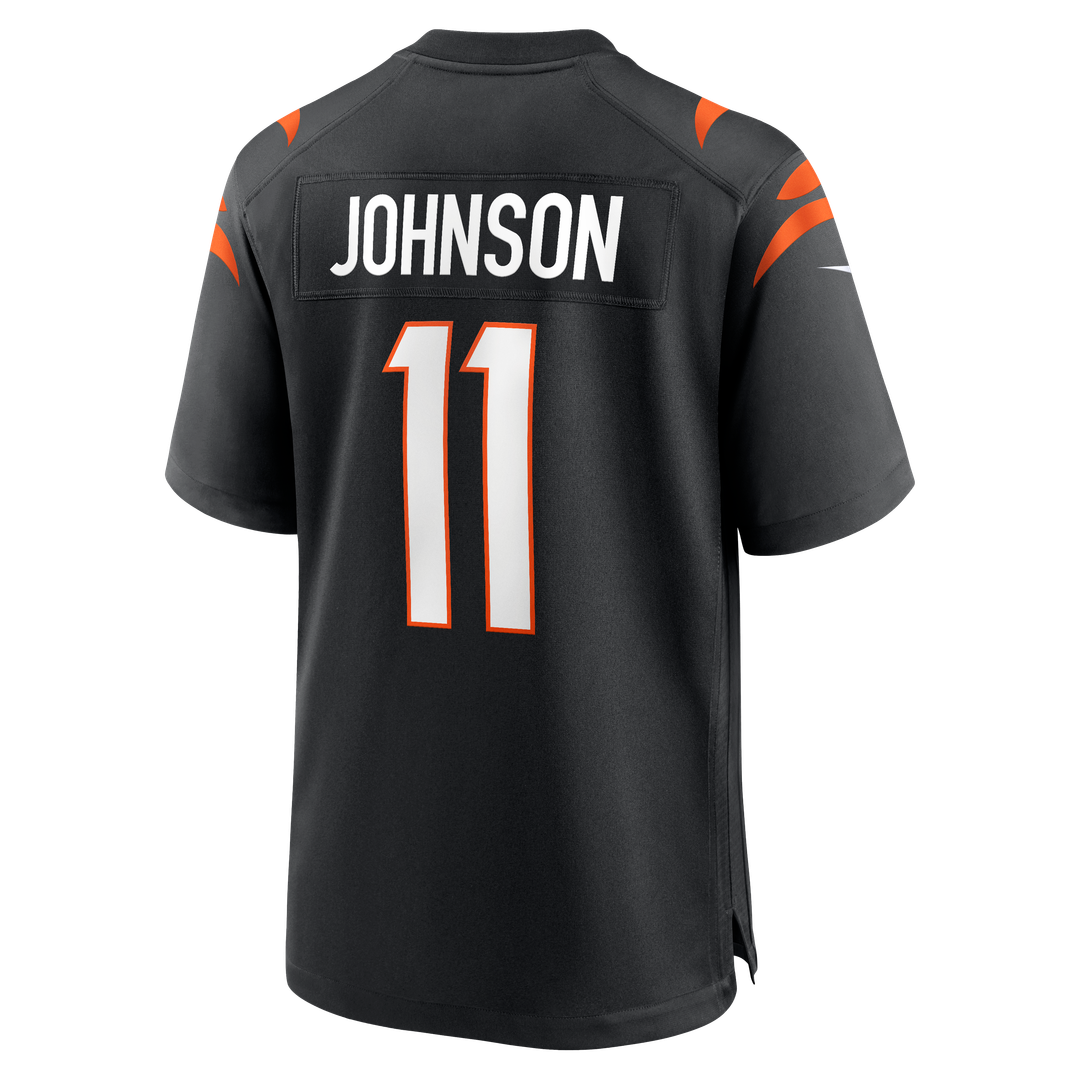 Men's Cincinnati Bengals Josh Johnson Nike  Black Team Game Jersey