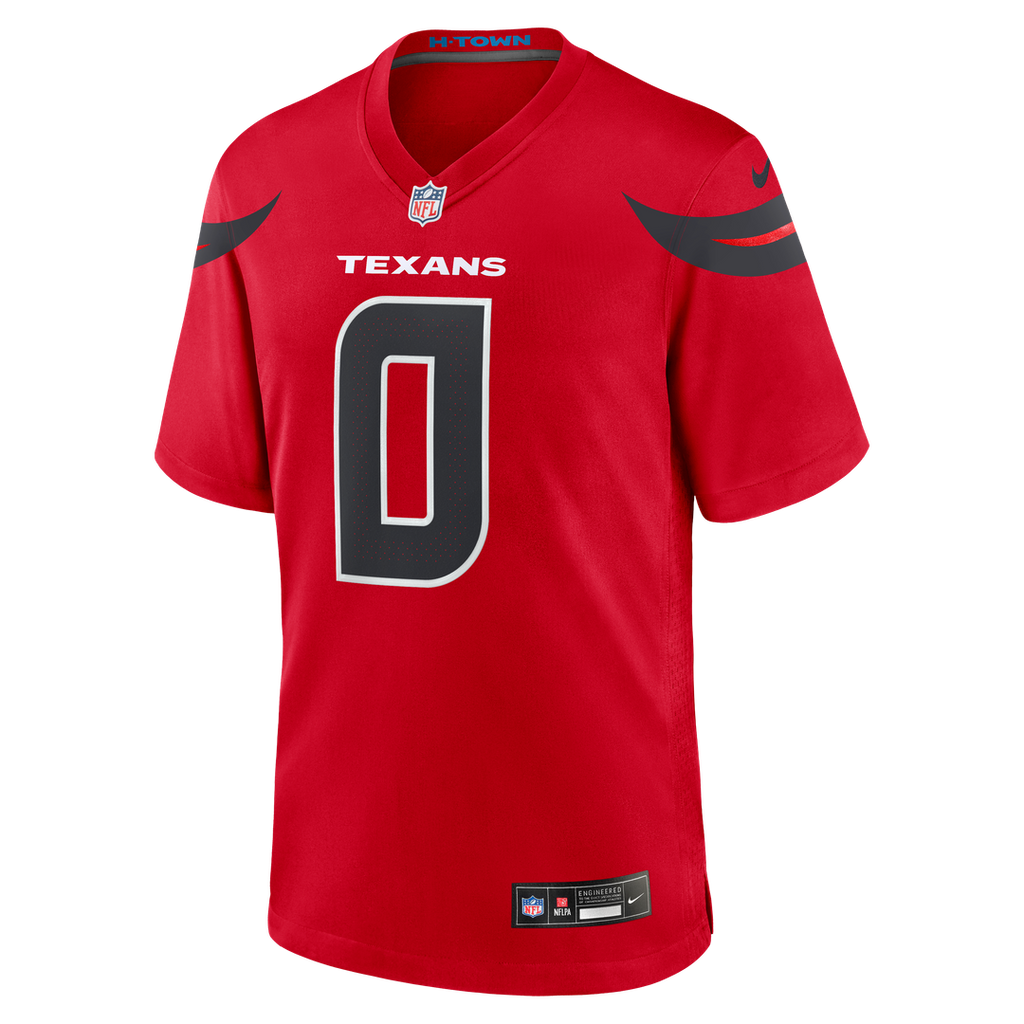 Men's Houston Texans Azeez Al-Shaair Nike Red Alternate Game Jersey