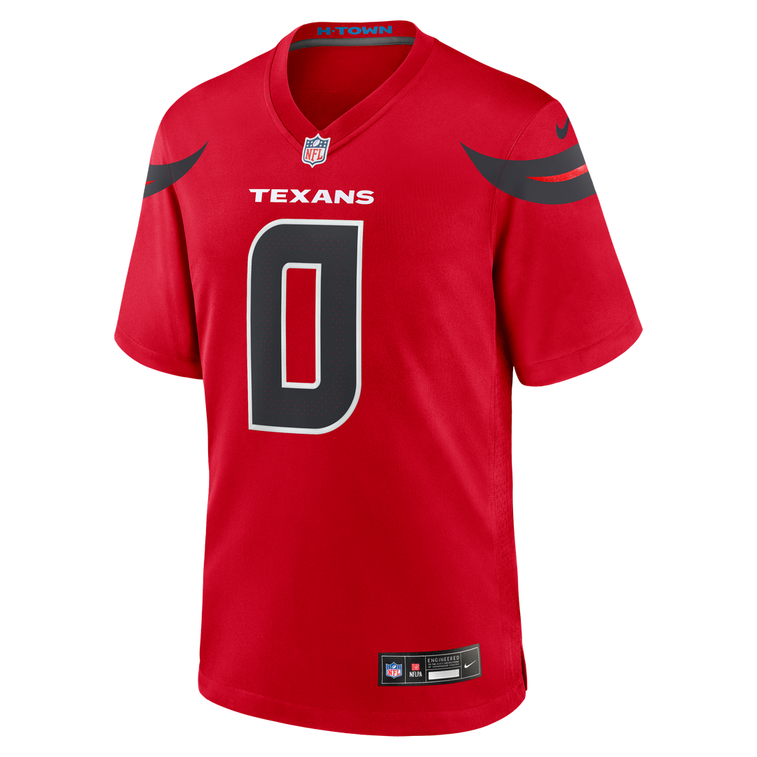 Men's Houston Texans Azeez Al-Shaair Nike Red Alternate Game Jersey