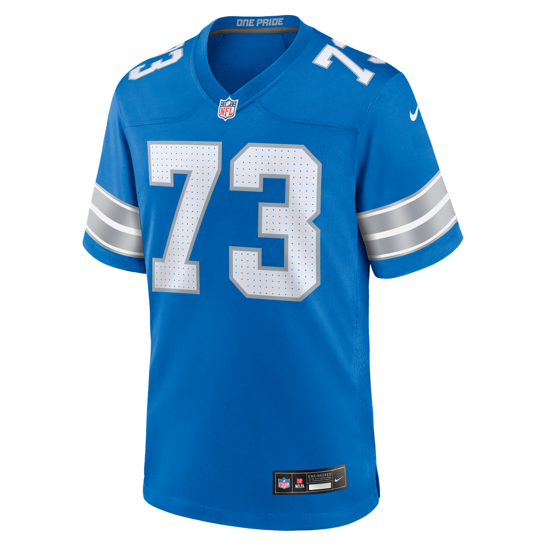 Men's Detroit Lions Christian Mahogany Nike  Blue Team Game Jersey