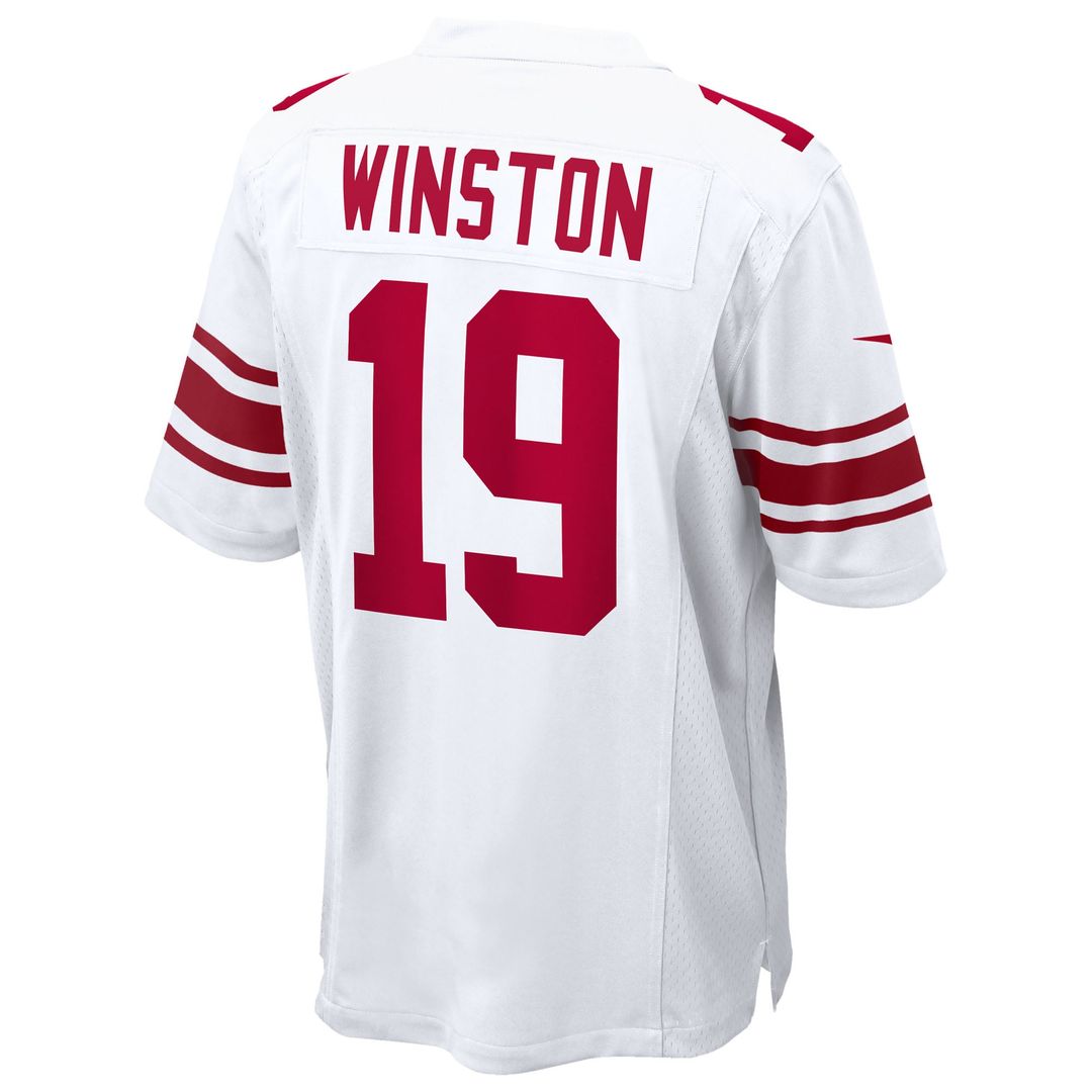 Men's New York Giants Jameis Winston Nike  White Game Jersey