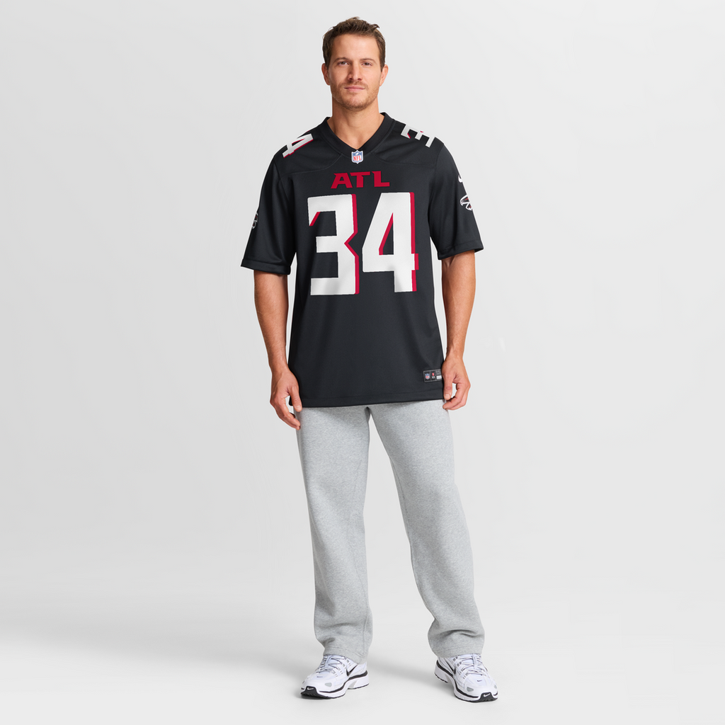 Men's Atlanta Falcons Ray Buchanan Nike Black Game Retired Player Jersey