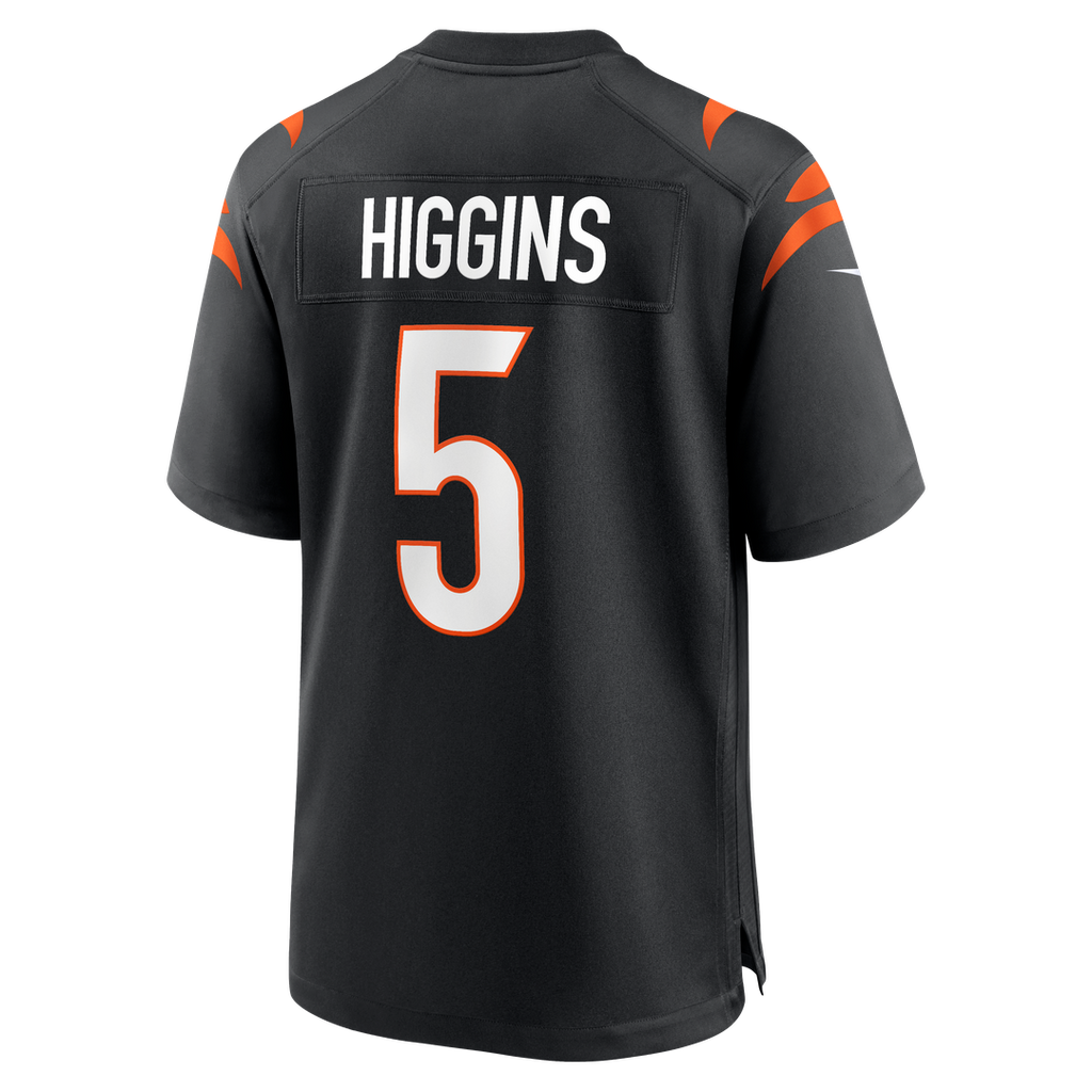 Men's Cincinnati Bengals Tee Higgins Nike Black Game Player Jersey