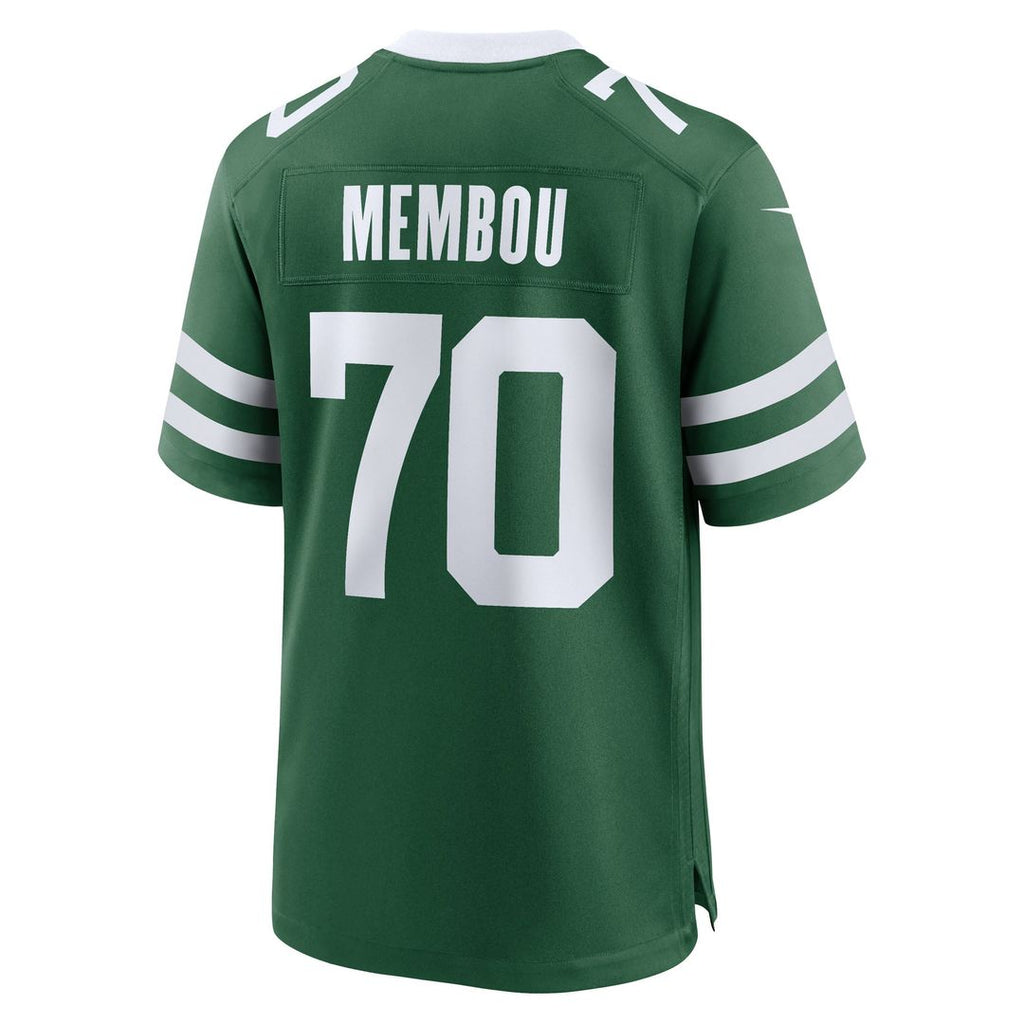 Men's New York Jets Armand Membou Nike Green Team Game Jersey