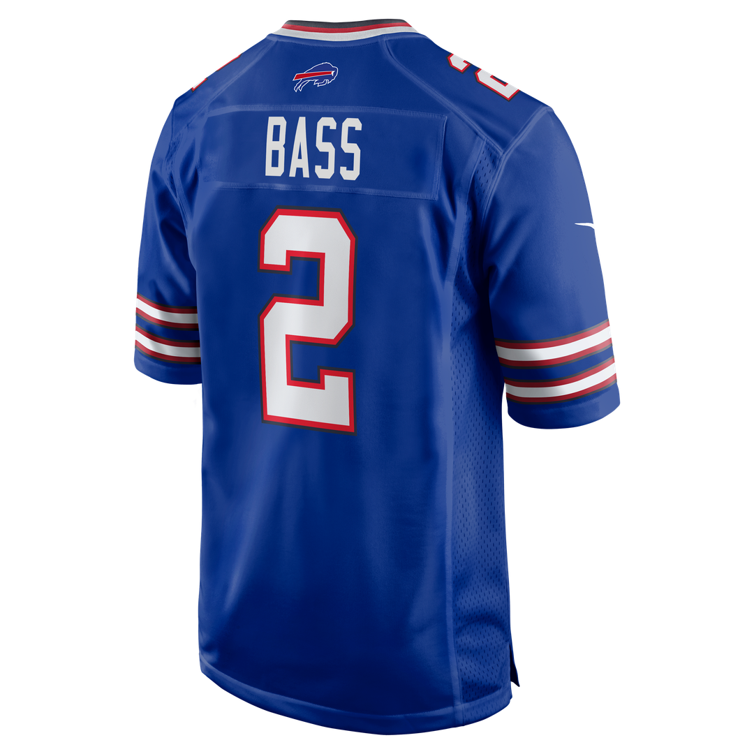 Men's Buffalo Bills Tyler Bass Nike Royal Game Player Jersey