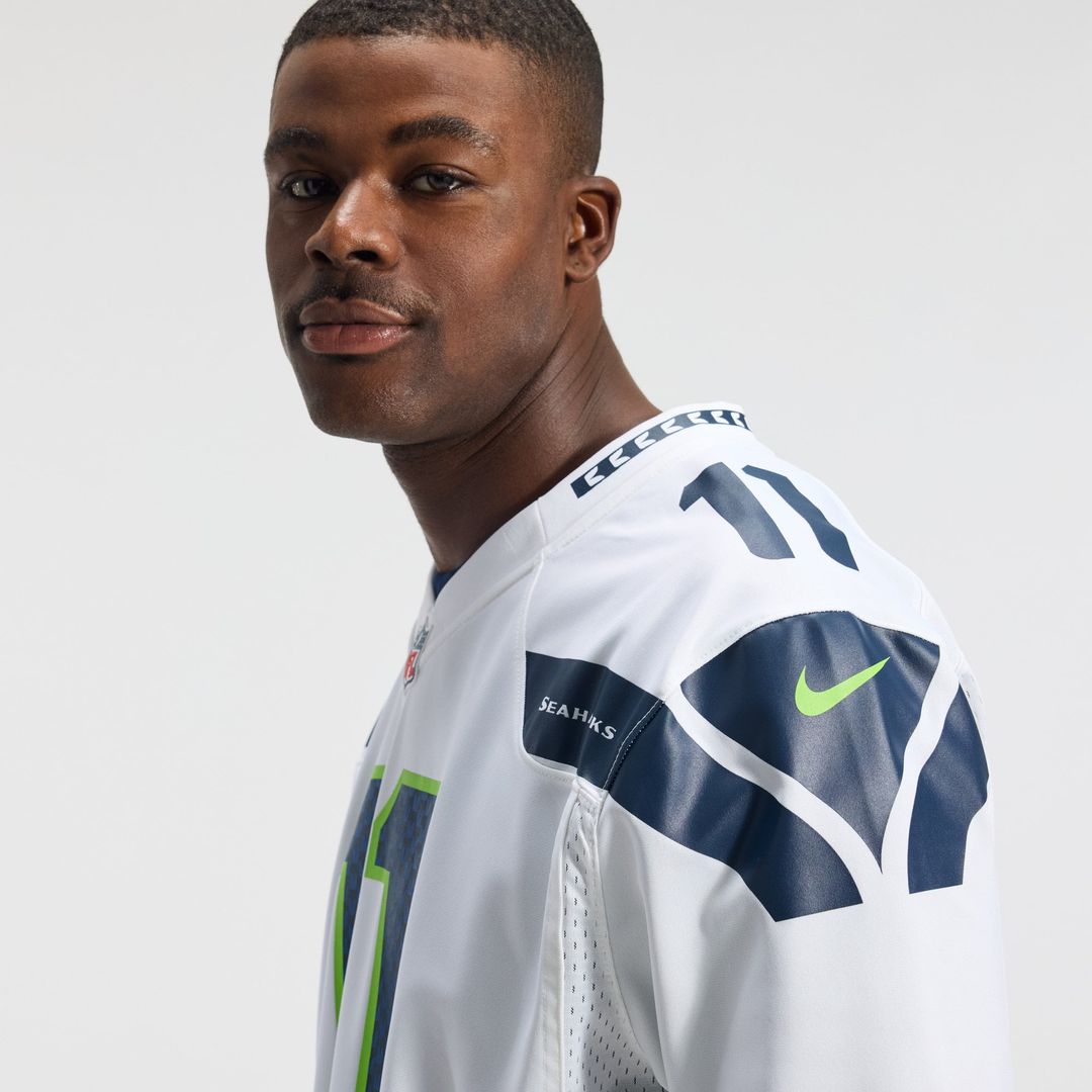 Men's Seattle Seahawks Jaxon Smith-Njigba Nike Royal Throwback Player Game Jersey