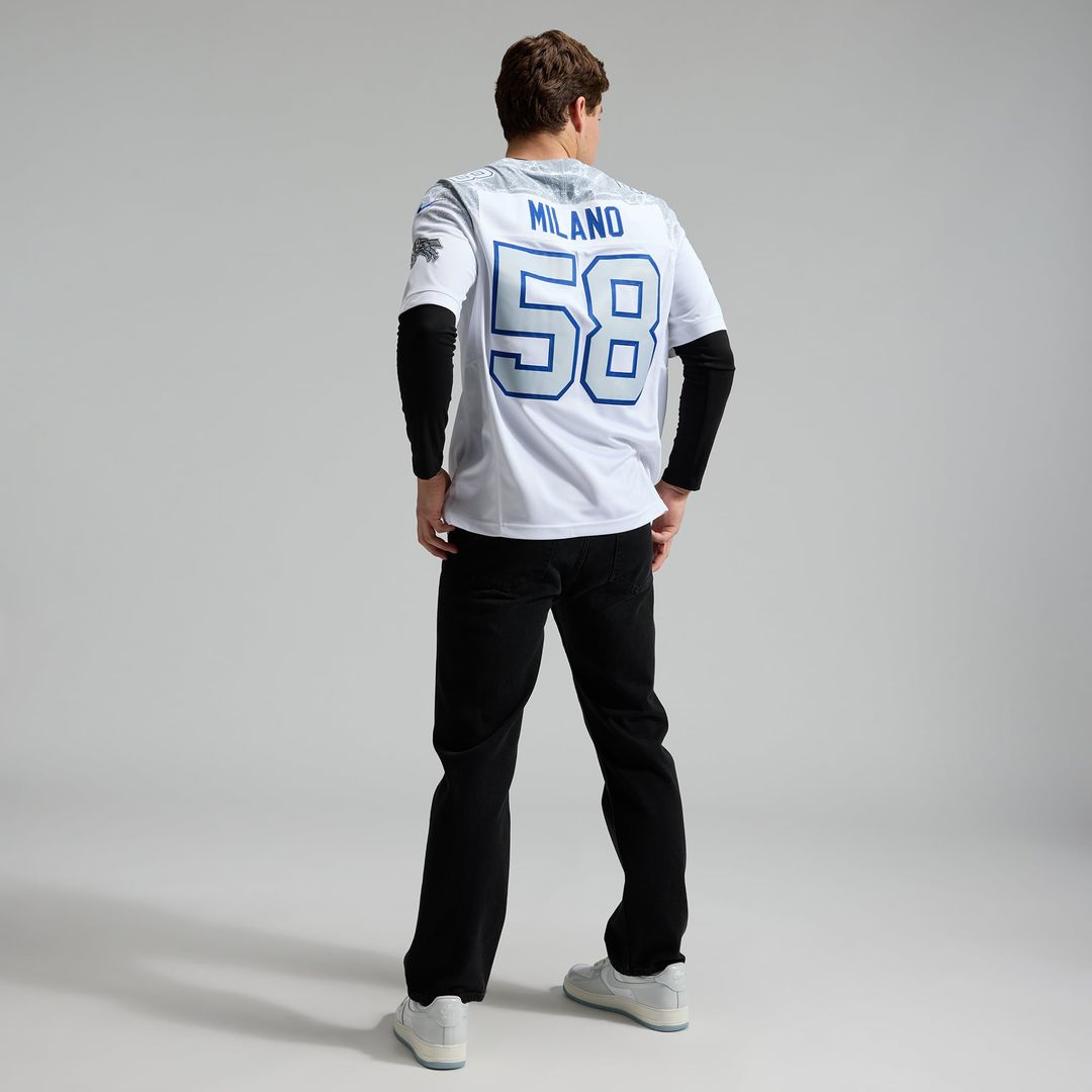 Men's Buffalo Bills Matt Milano Nike White Rivalries Collection Stitched Limited Jersey
