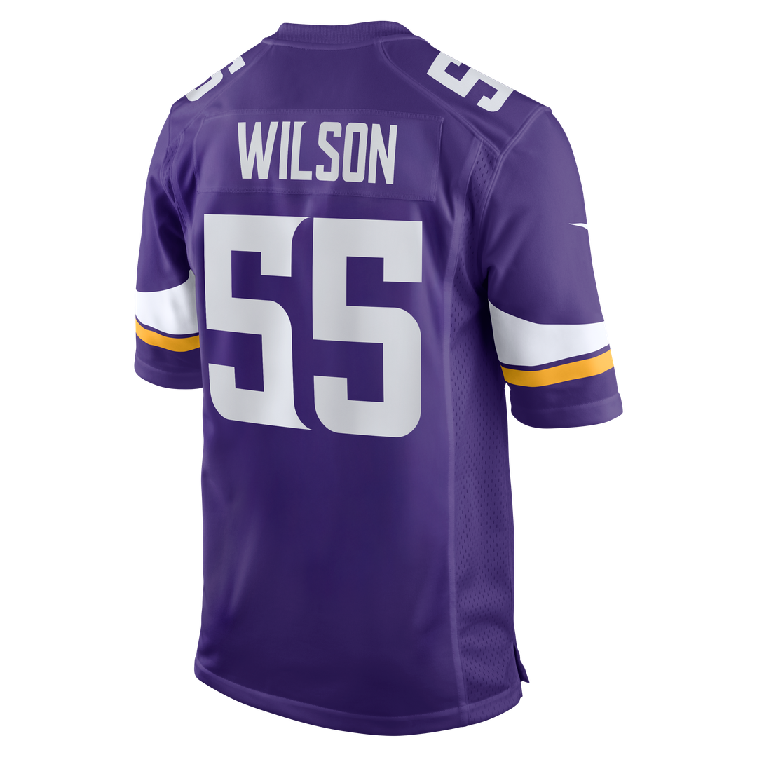 Men's Minnesota Vikings Eric Wilson Nike  Purple Team Game Jersey