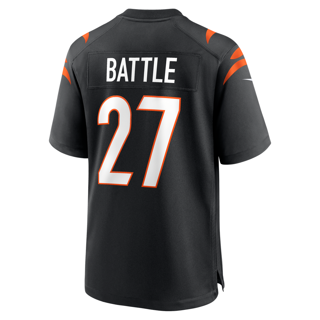 Men's Cincinnati Bengals Jordan Battle Nike  Black Team Game Jersey