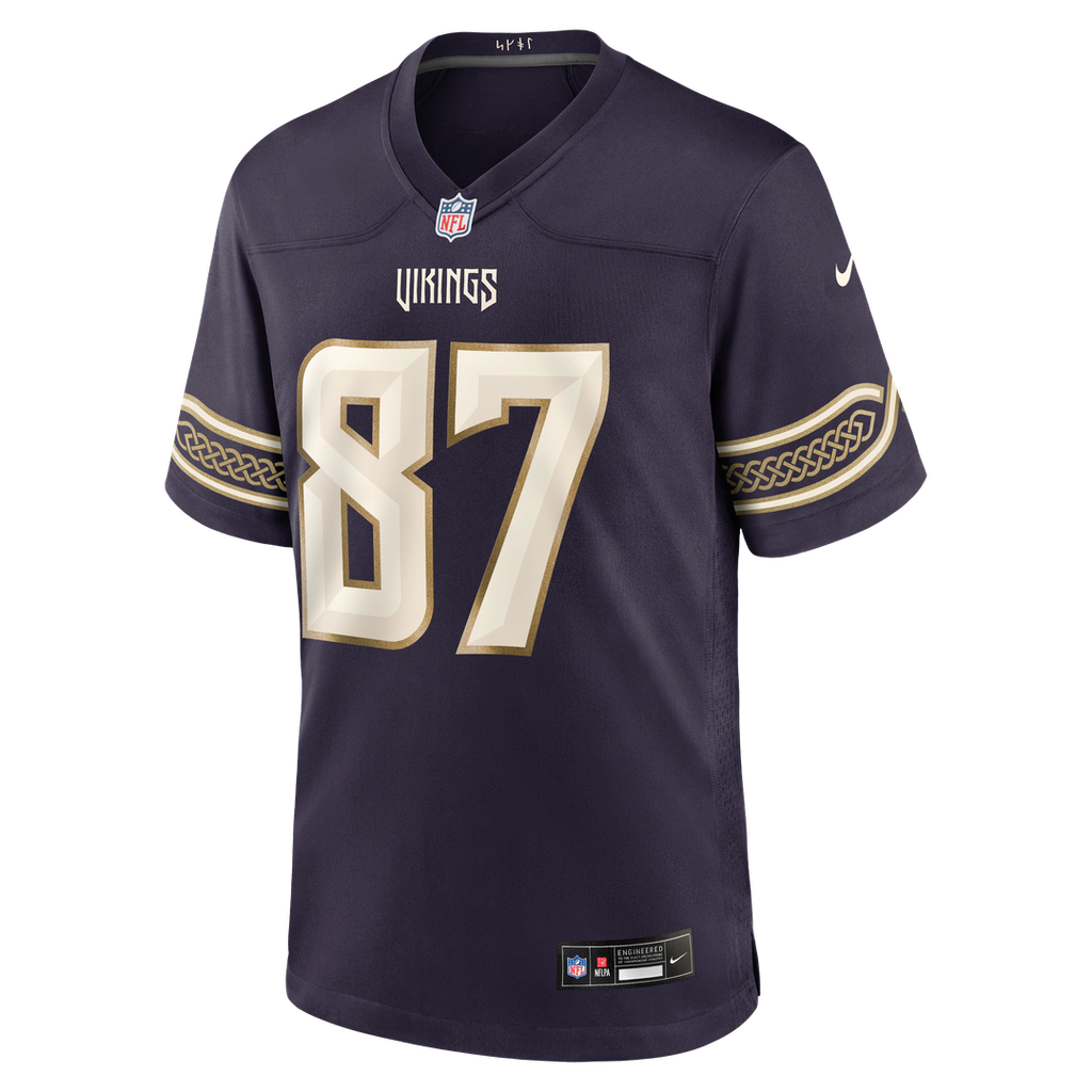 Men's Minnesota Vikings T.J. Hockenson Nike Purple 2026 Rivalries Collection Game Jersey