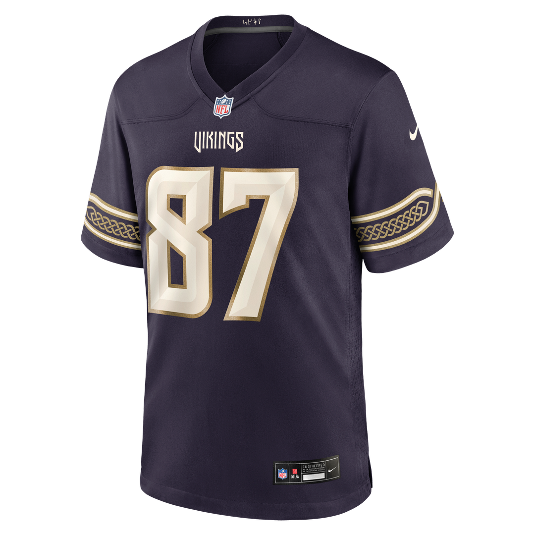 Men's Minnesota Vikings T.J. Hockenson Nike Purple 2026 Rivalries Collection Game Jersey