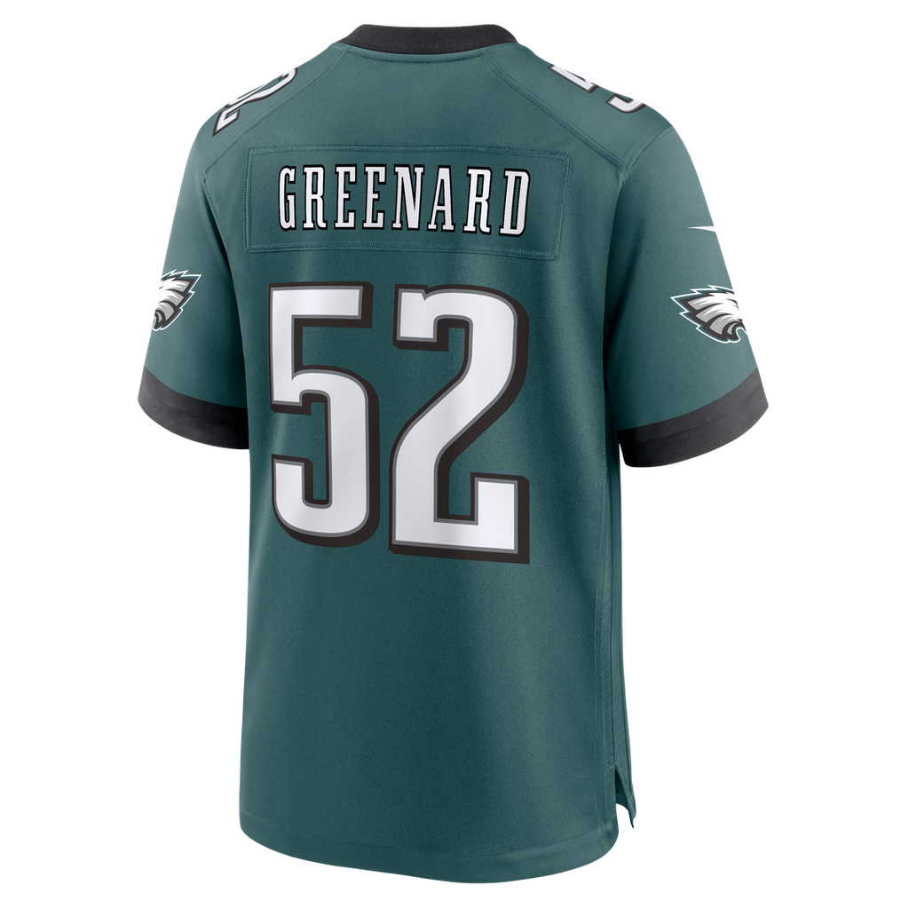 Men's Philadelphia Eagles Jonathan Greenard Nike Midnight Green Team Game Jersey