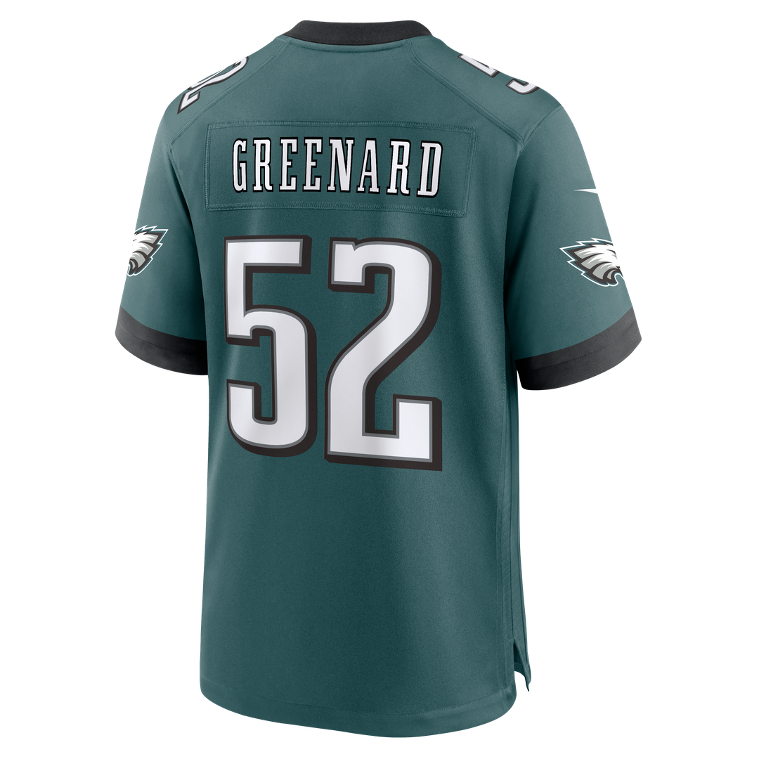 Men's Philadelphia Eagles Jonathan Greenard Nike Midnight Green Team Game Jersey