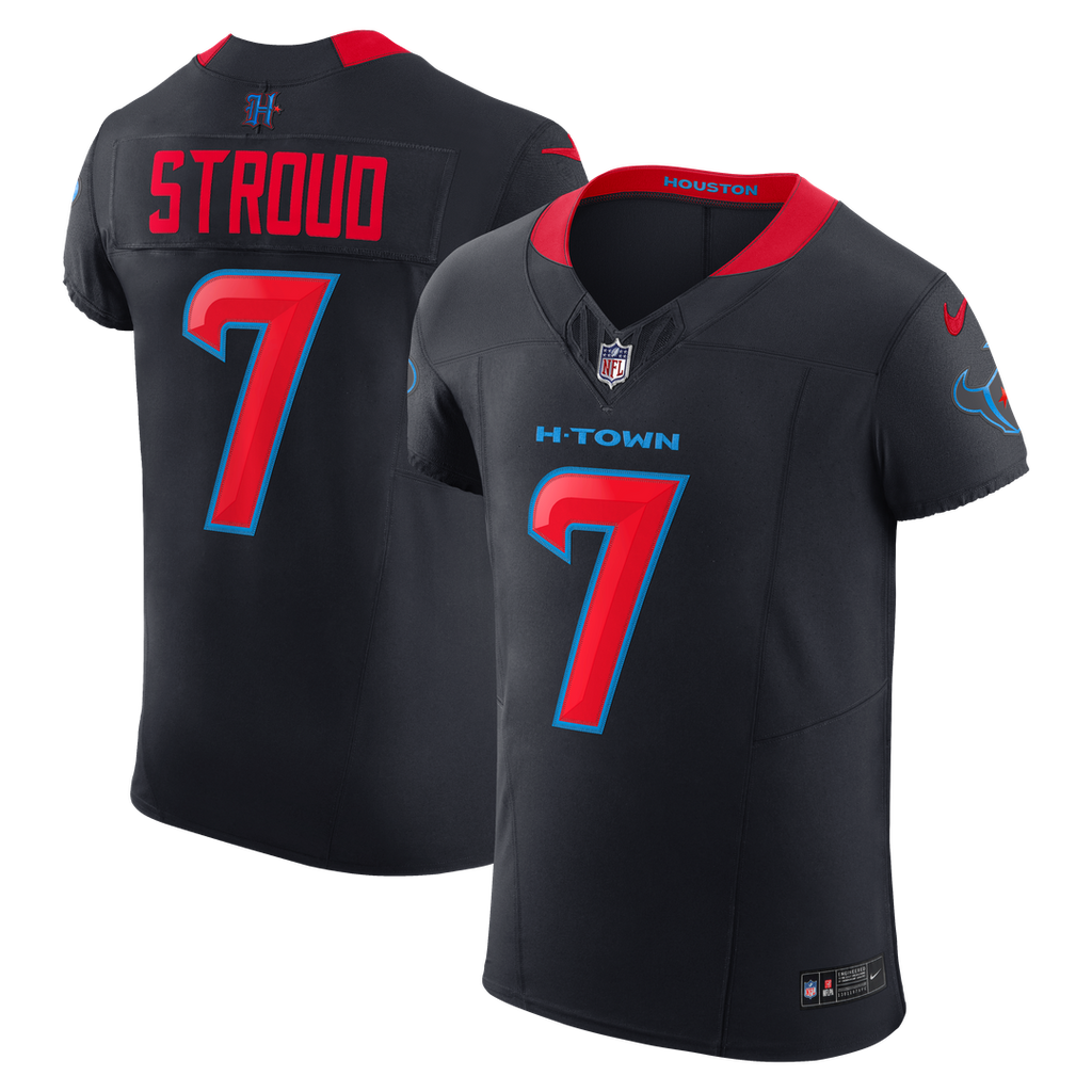 Men's Houston Texans C.J. Stroud Nike Navy Alternate 2 Vapor F.U.S.E. Elite Jersey