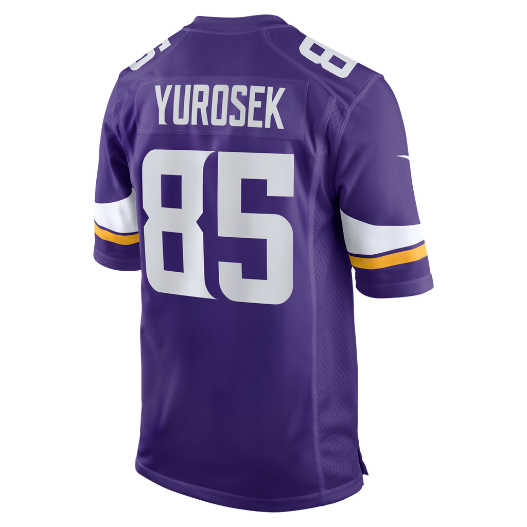 Men's Minnesota Vikings Ben Yurosek Nike  Purple Team Game Jersey