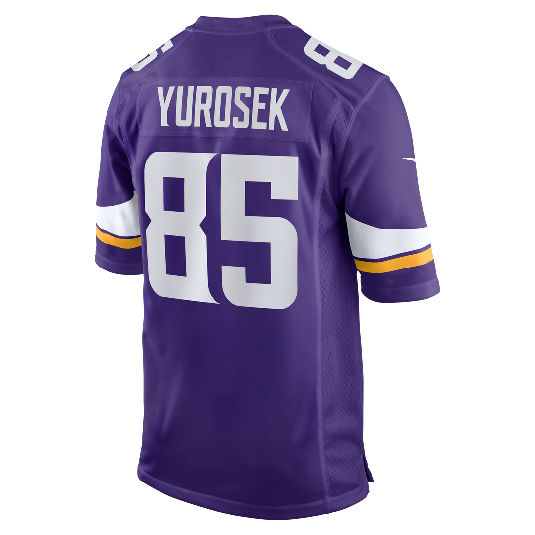 Men's Minnesota Vikings Ben Yurosek Nike  Purple Team Game Jersey