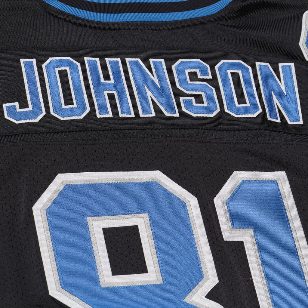 Men's Detroit Lions Calvin Johnson Mitchell & Ness Black 2007 Authentic Throwback Jersey