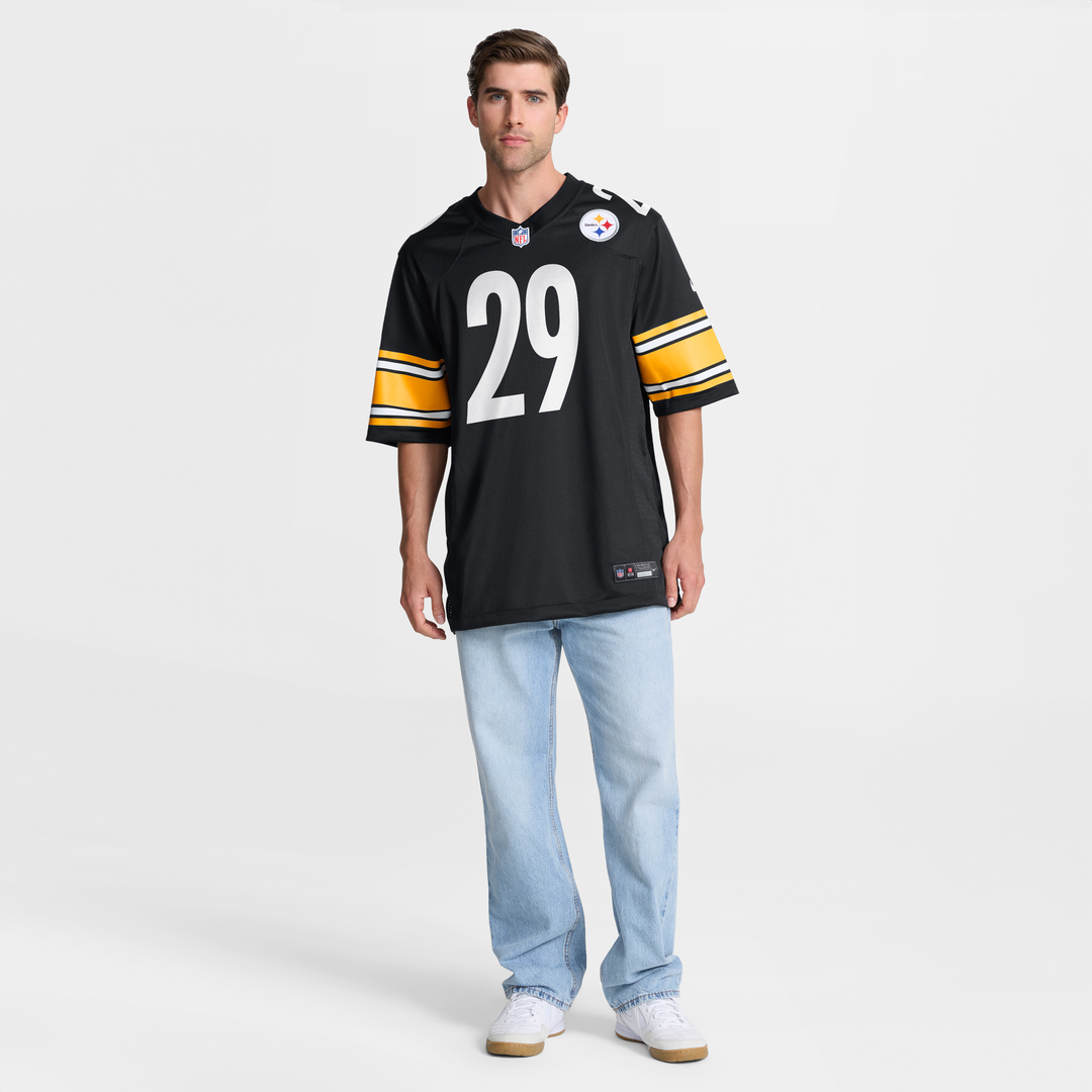 Men's Pittsburgh Steelers Eli Heidenreich Nike Black Team Game Jersey