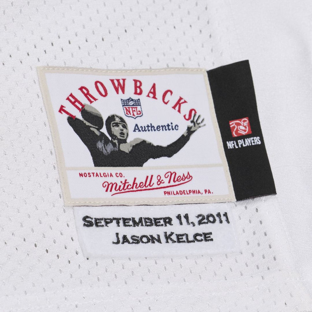 Men's Philadelphia Eagles Jason Kelce Mitchell & Ness White 2011 Authentic Throwback Jersey