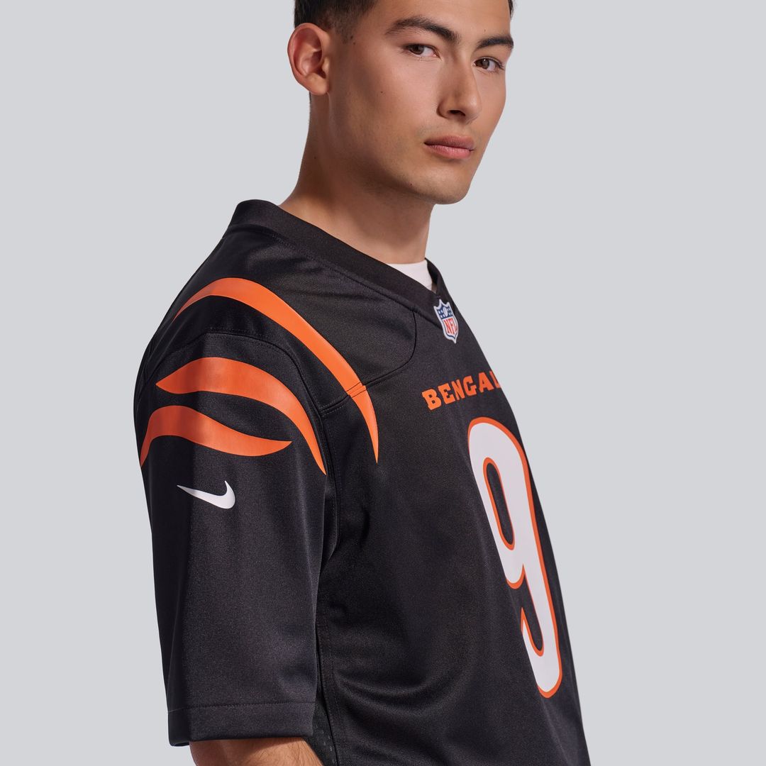 Men's Cincinnati Bengals Joe Burrow Nike Black Player Game Jersey