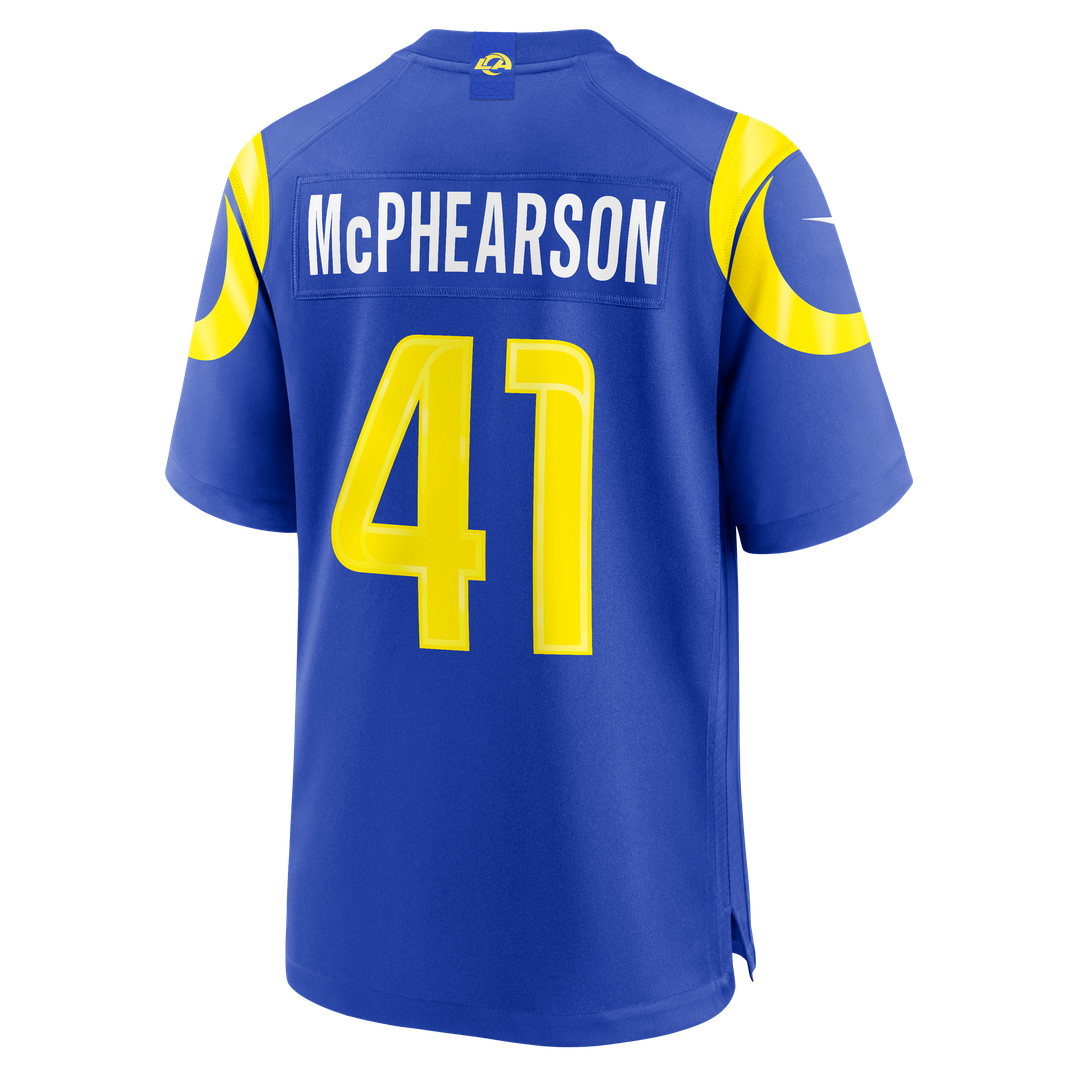 Men's Los Angeles Rams Zech McPhearson Nike Royal Team Game Jersey
