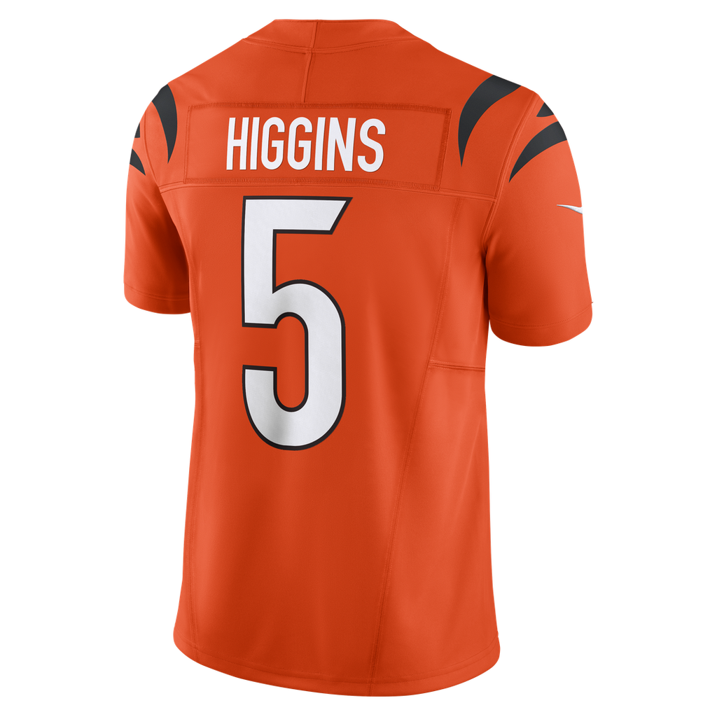 Men's Cincinnati Bengals Tee Higgins Nike Orange Vapor F.U.S.E. Limited Jersey