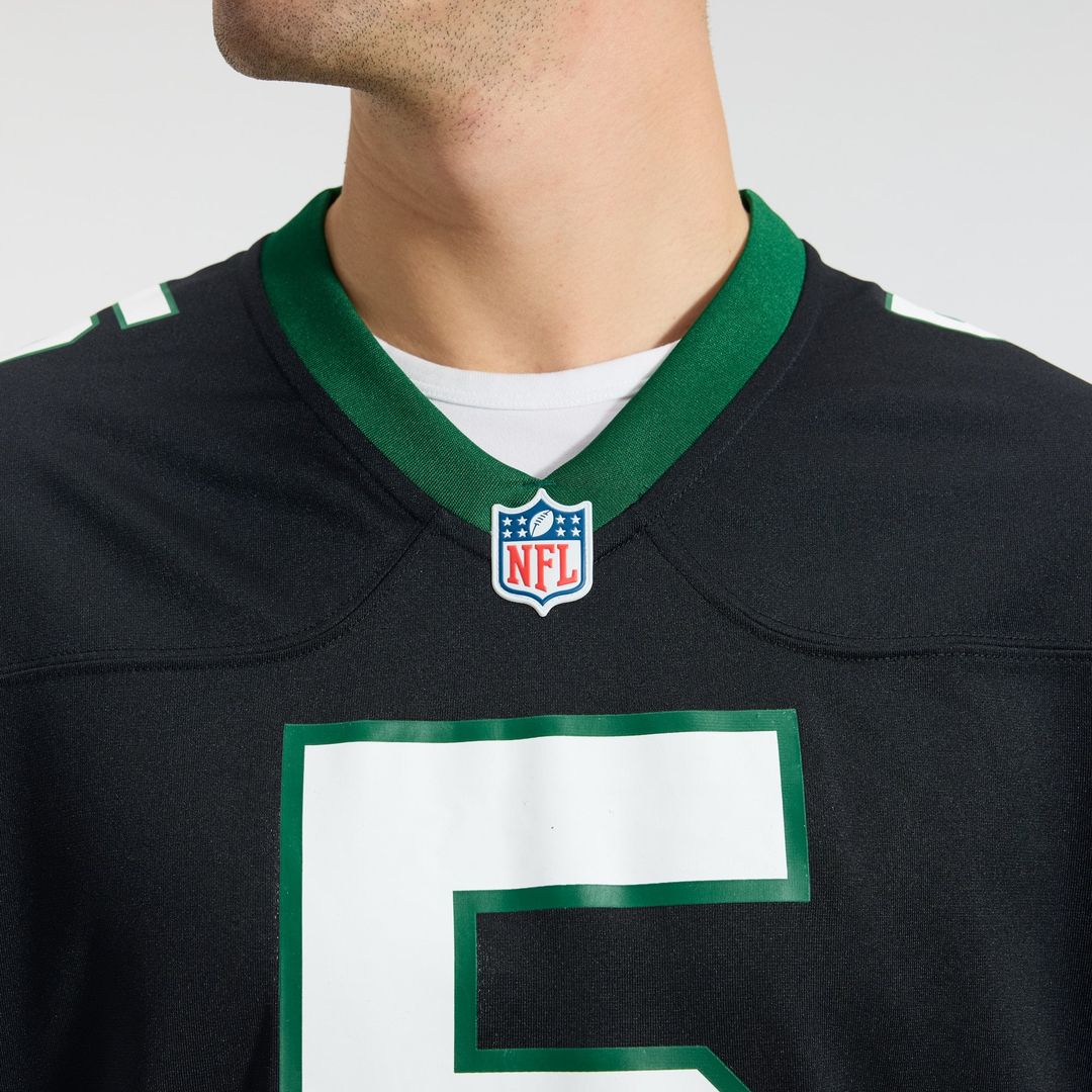 Men's New York Jets Garrett Wilson Nike Legacy White Game Jersey