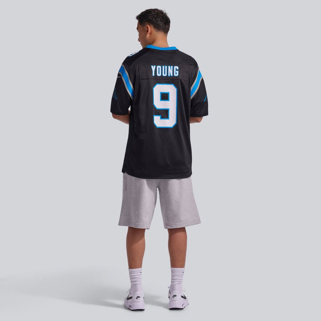 Men's Carolina Panthers Bryce Young Nike Black Team Game Jersey