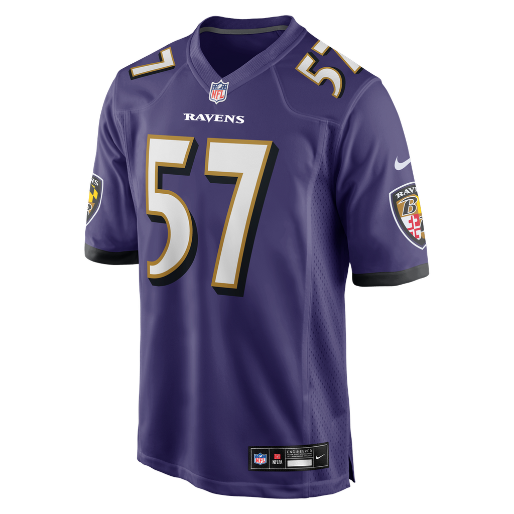 Men's Baltimore Ravens Bart Scott Nike Purple Game Retired Player Jersey