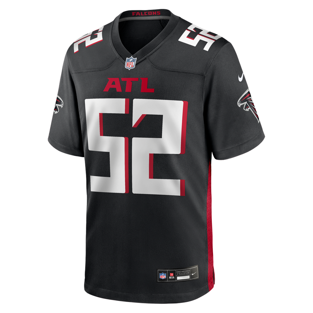 Men's Atlanta Falcons Jovaughn Gwyn Nike  Black Team Game Jersey