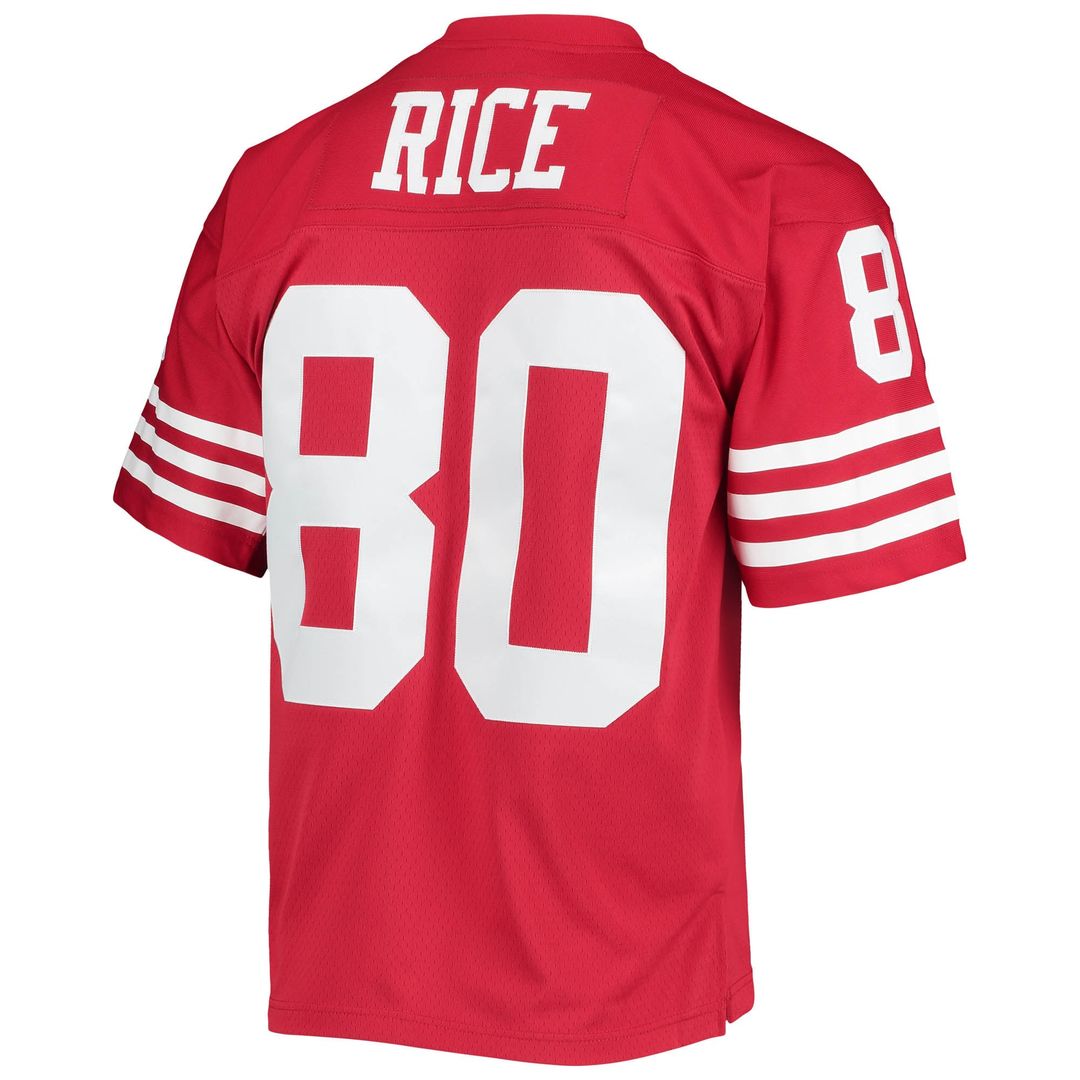 Men's San Francisco 49ers Jerry Rice Mitchell & Ness Scarlet Legacy Replica Jersey