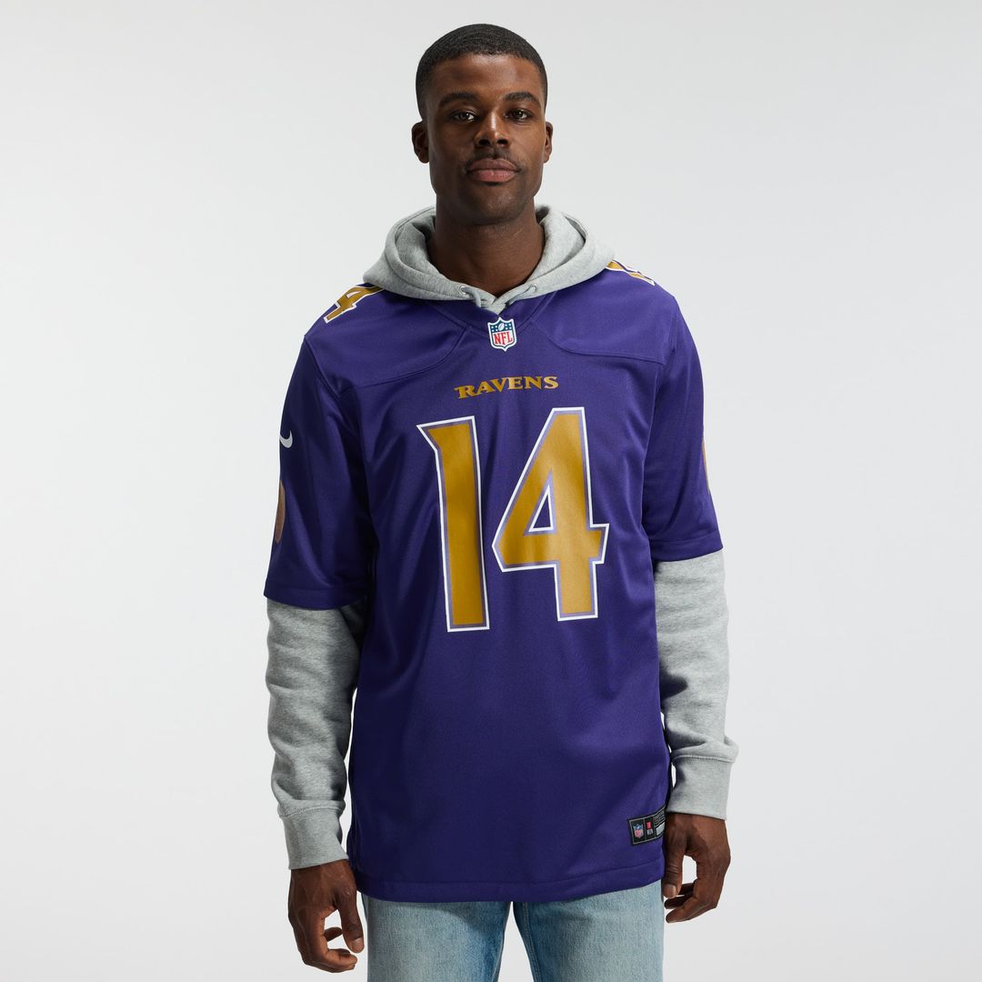 Men's Baltimore Ravens Kyle Hamilton Nike Purple Alternate Game Jersey