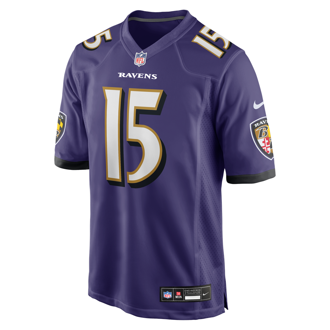 Men's Baltimore Ravens Cooper Rush Nike  Purple Team Game Jersey
