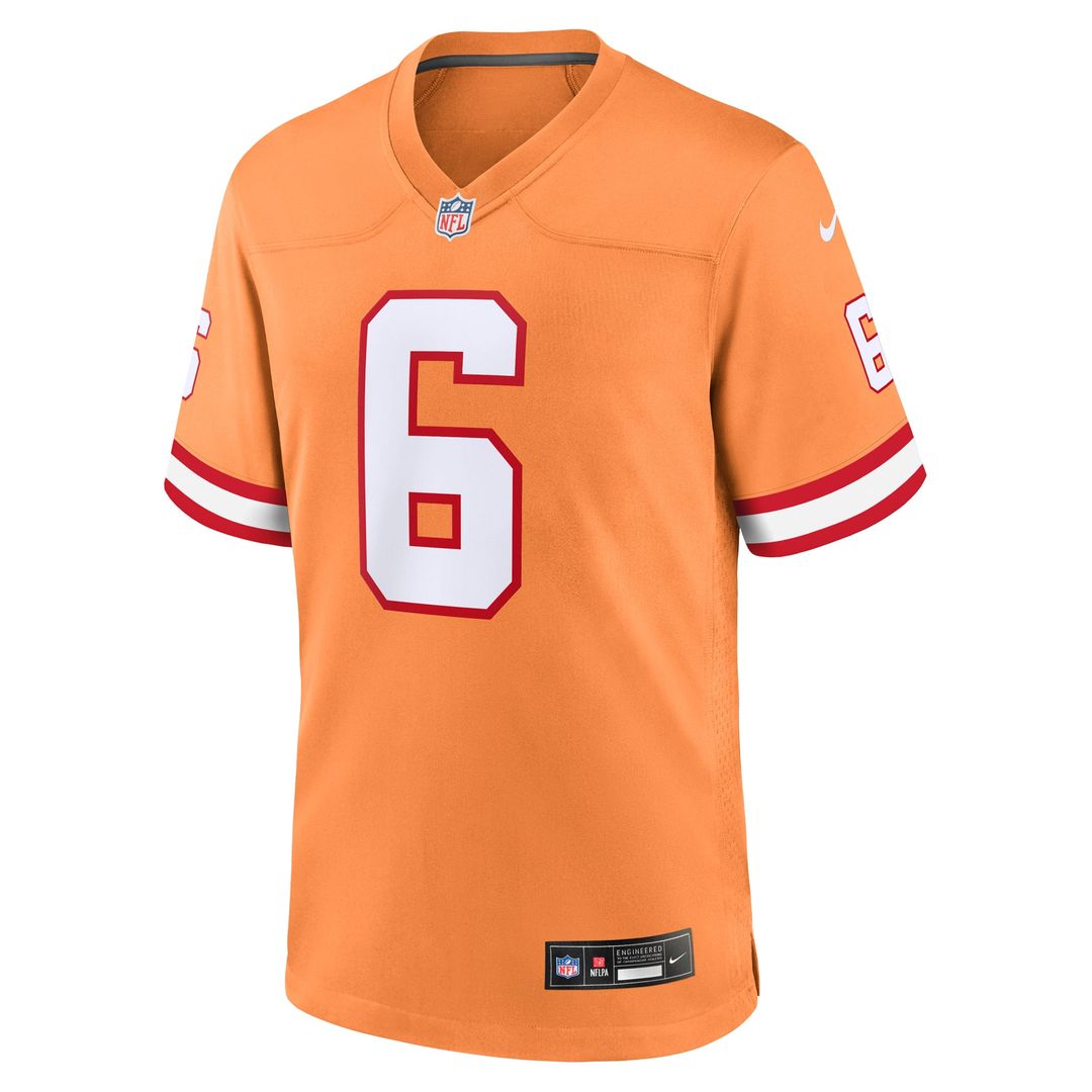 Men's Tampa Bay Buccaneers Baker Mayfield Nike Pewter Alternate Game Player Jersey