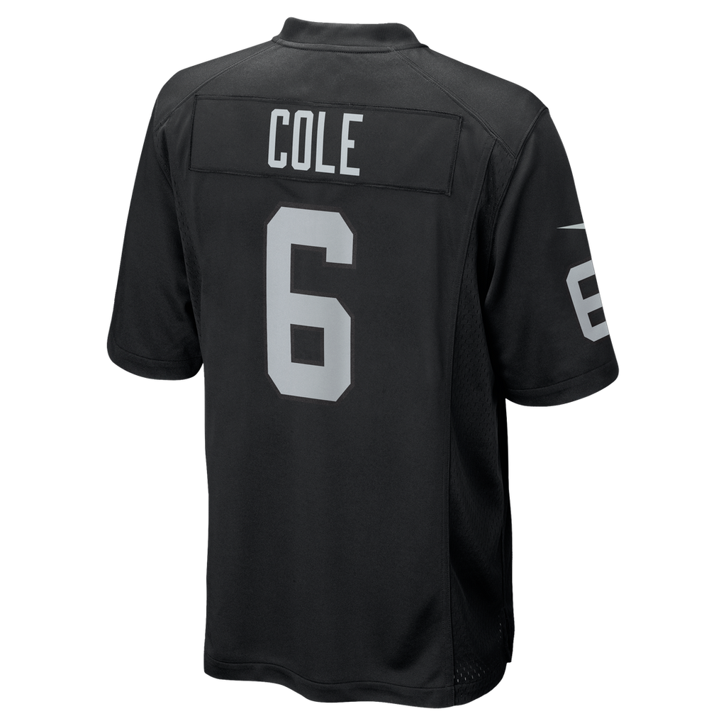 Men's Las Vegas Raiders AJ Cole Nike Black Game Jersey