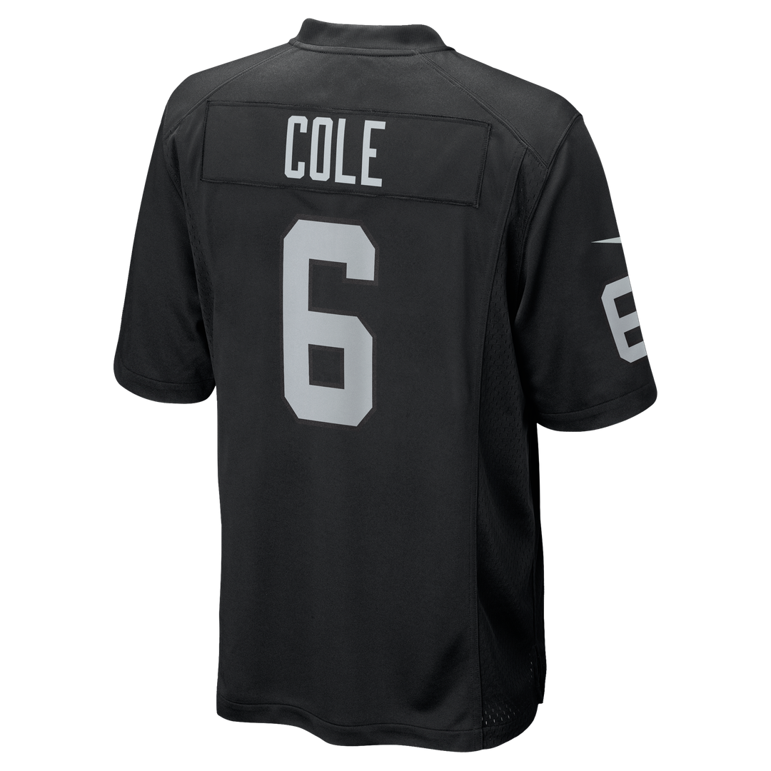 Men's Las Vegas Raiders AJ Cole Nike Black Game Jersey