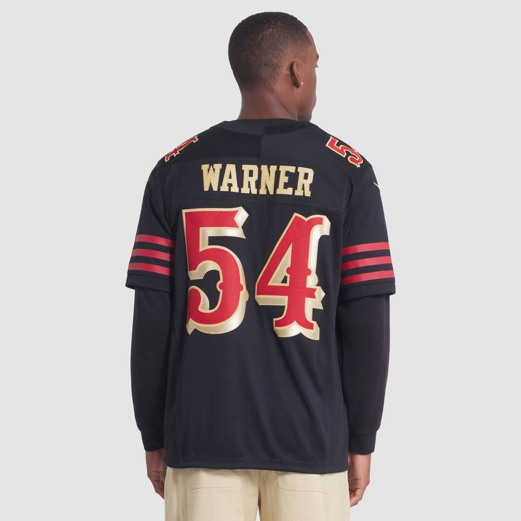 Men's San Francisco 49ers Fred Warner Nike Black Rivalries Collection Stitched Limited Jersey