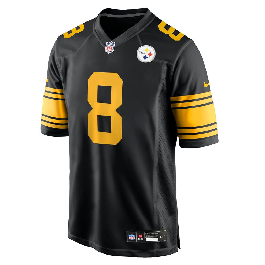 Men's Pittsburgh Steelers Aaron Rodgers Nike  Black Alternate Game Jersey