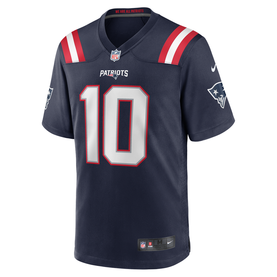 Men's New England Patriots Drake Maye Nike Navy  Player Game Jersey