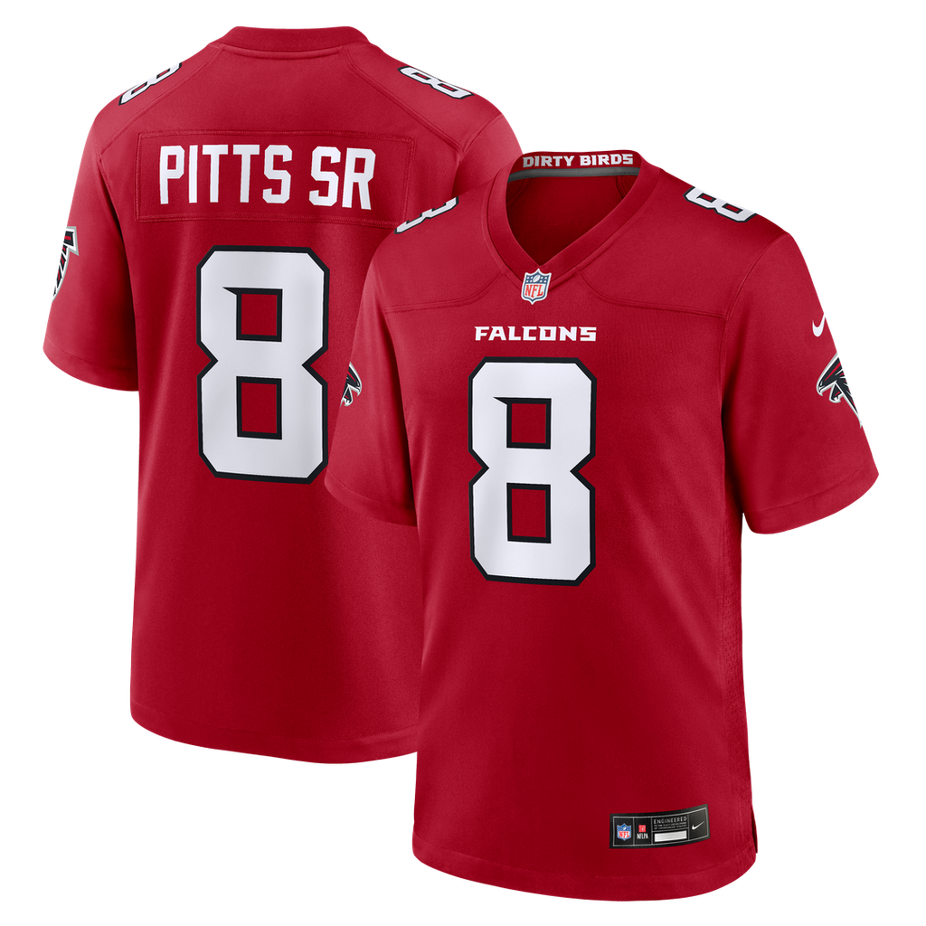 Men's Atlanta Falcons Kyle Pitts Sr. Nike Red Game Jersey