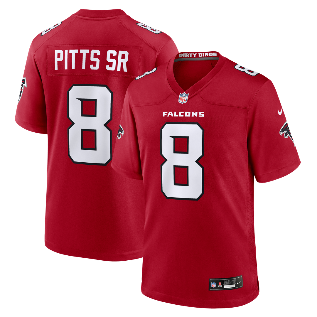 Men's Atlanta Falcons Kyle Pitts Sr. Nike Red Game Jersey