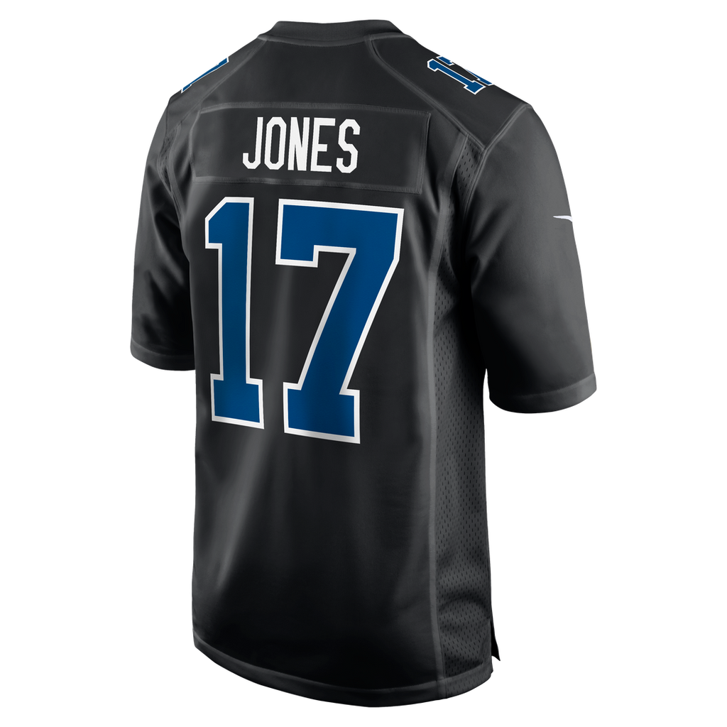 Men's Indianapolis Colts Daniel Jones Nike Carbon Black Fashion Game Jersey