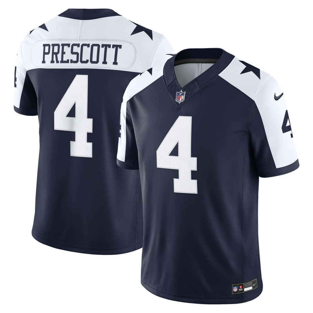 Men's Dallas Cowboys Dak Prescott Nike White Vapor F.U.S.E. Stitched Limited Jersey
