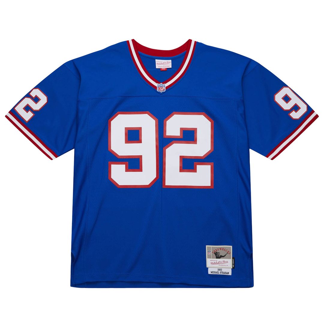 Men's New York Giants Michael Strahan Mitchell & Ness Royal 1993 Legacy Replica Jersey