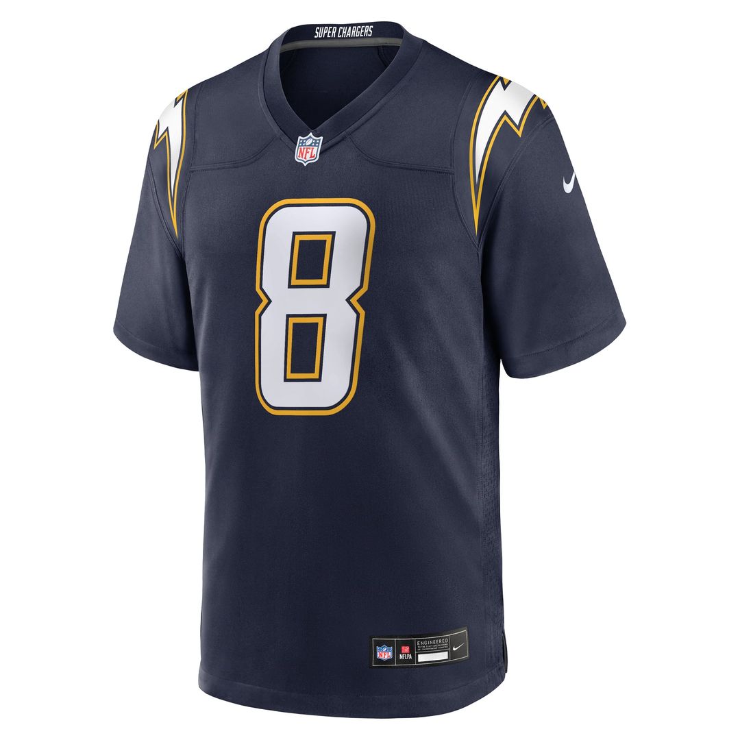 Men's Los Angeles Chargers Omarion Hampton Nike Navy Alternate Super Chargers Game Player Jersey