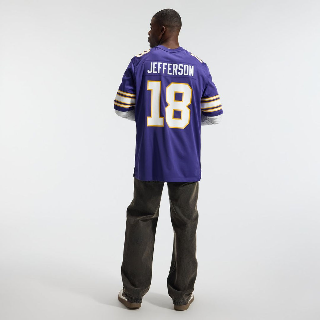 Men's Minnesota Vikings Justin Jefferson Nike White Alternate Game Player Jersey